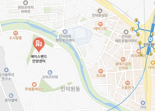 안양센터 지도 보기